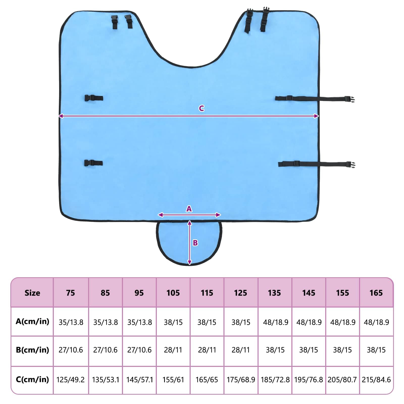 Manta para caballos Aqua de 115 cm, poliéster, transpirable, impermeable, resistente al viento, con cuello extraíble y bolsillo para el vientre para pastos, protección al aire libre contra el