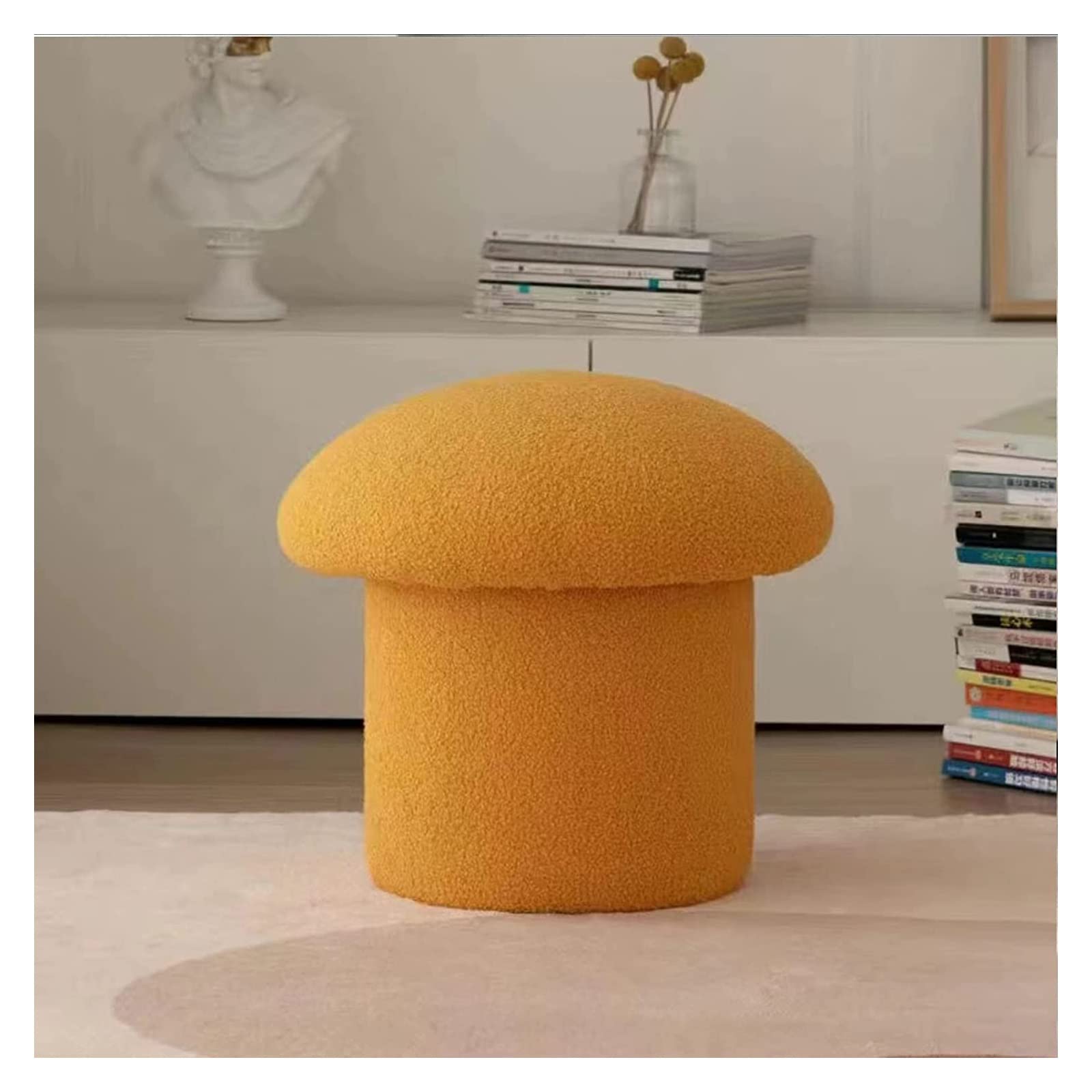 Tabouret de rangement champignon pour gagner de la place en chambre