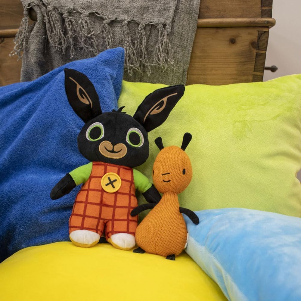 Bing - Peluche rappresentante Bing 25 Cm Con Flop, Coppia Di Morbidi Personaggi, Giochi Preziosi, Pupazzi per Bambini e Neonati, 0+ mesi