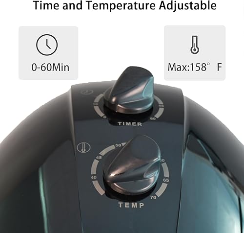 Miniatura 2 de Secador de pelo profesional con capucha de 1000 W, secador de pelo con tapa y ruedas, la temperatura y el tiempo son ajustables, adecuado para salón