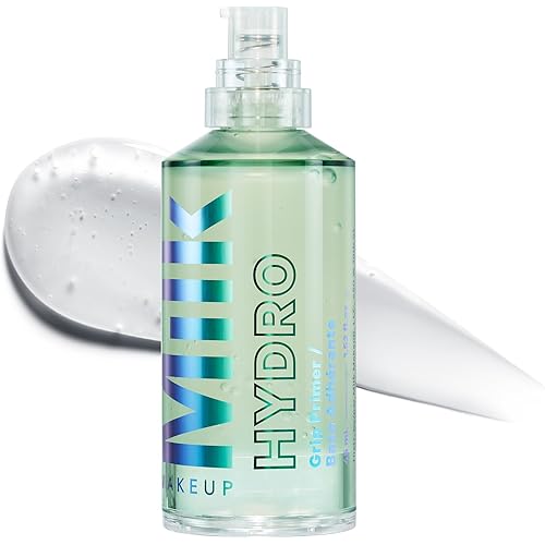 Milk Makeup Hydro Grip Primer with Hyaluronic Acid + Niacinamide – Hydrating Face Primer Grips Makeup for Up to 12 Hours – Silicone-Free, Lightweight Gel with Dewy Finish
