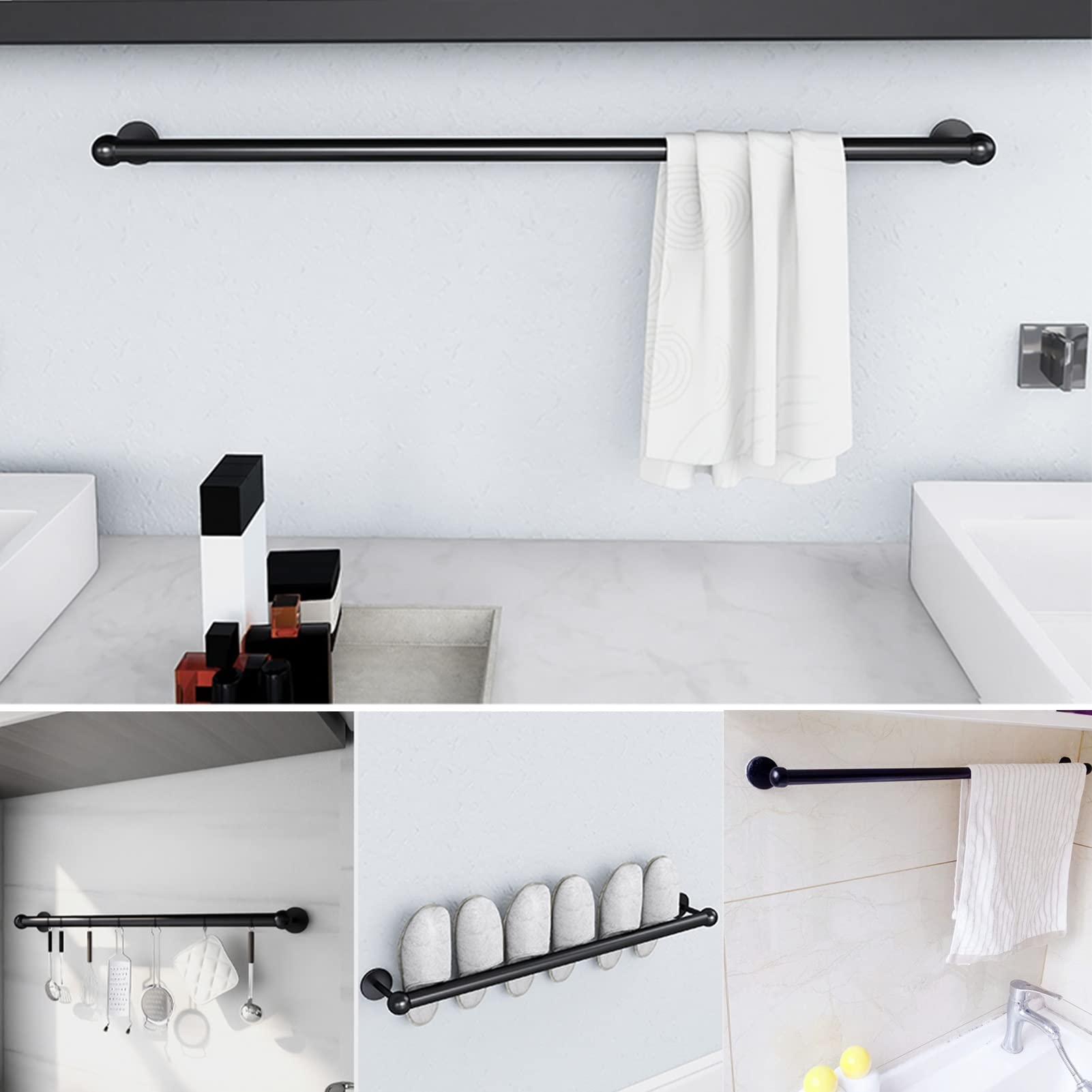 Hamaca de pared de alta calidad, resistente acero 304 sin entrada, diseño que ahorra espacio para uso en interiores y baños, 100 cm de longitud, lo último en relajación.