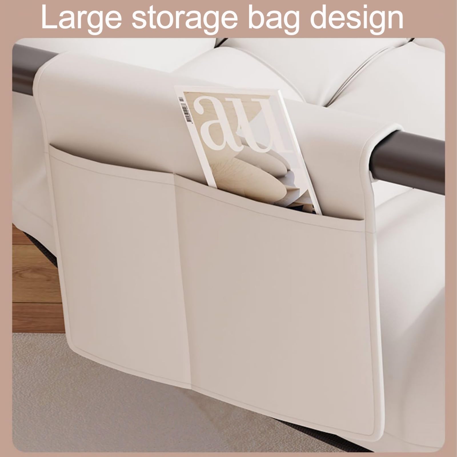Schaukelstuhl wohnzimmer,Relaxsessel Lounge,Metallrahmen Armlehnensessel,Relaxliege wohnzimmer mit Seitentaschen Schaukelstuhl,für Wohnzimmer Schlafzimmer Kinderzimmer Freizeit ( Color : Gray , Size :