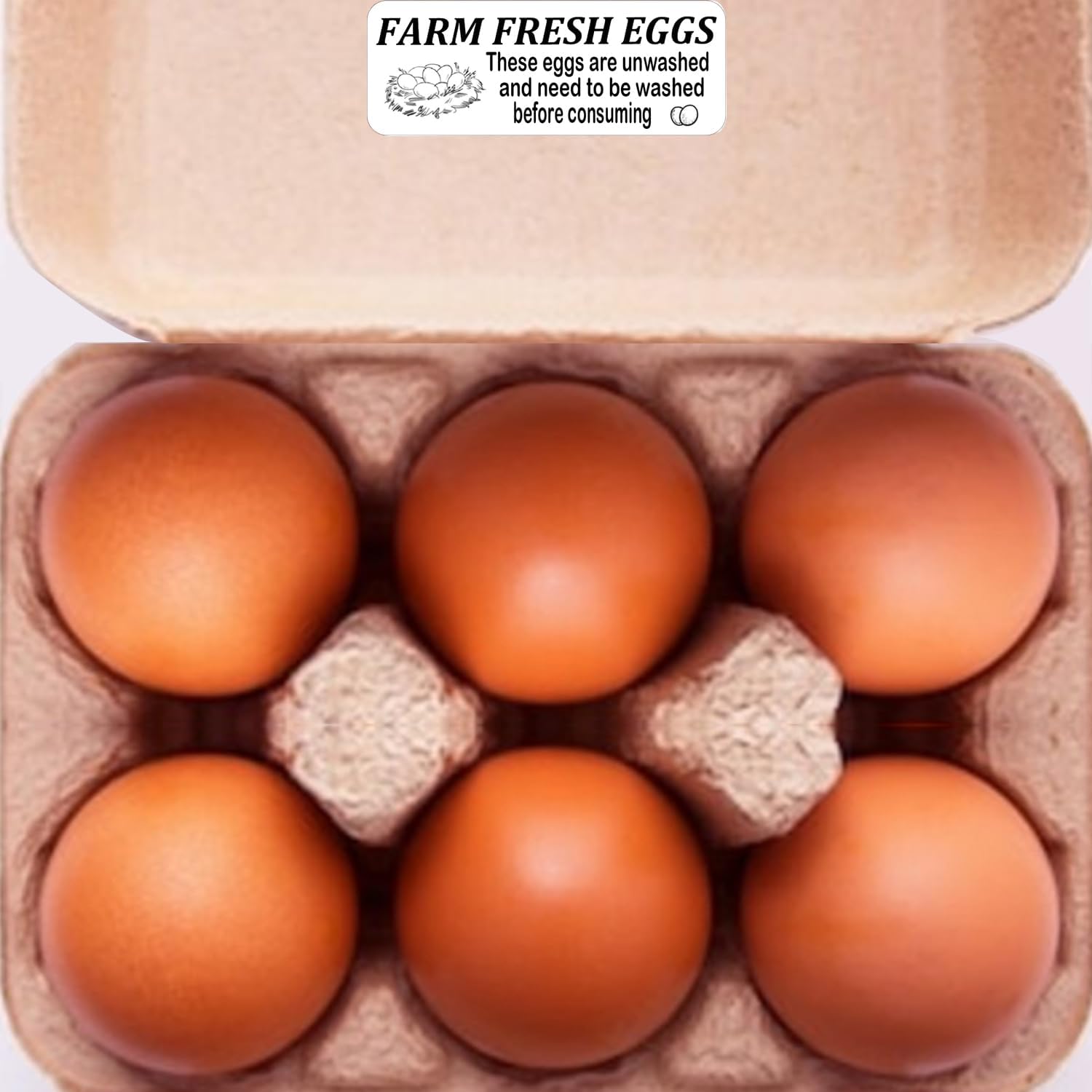 Farm Fresh Eggs Carton Labels Farm Fresh Egg Unwashed Stickers,1 x 2.65 Inch Self Adhesive Egg Handling Labels for Chicken,Egg Packaging (300 Pcs) - Image 3