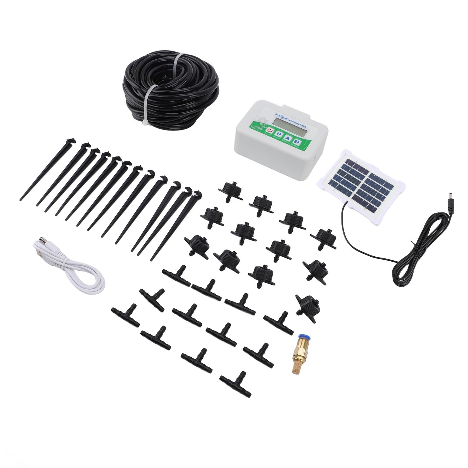 Temporizzatore di irrigazione intelligente Programmabile a risparmio energetico con pannello solare Temporizzatore di irrigazione automatico per terreni agricoli da giardino