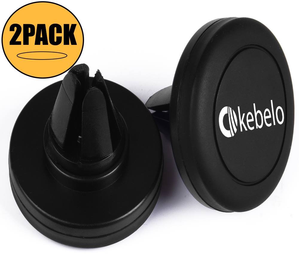 kebelo® [2 Pack Universal Air Vent Magnetic Phone Car Mount Holder for Smartphone and Small Tablet -Black