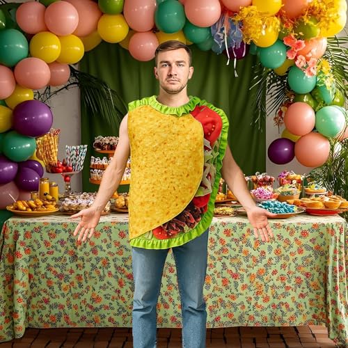Déguisement Burrito Mexicain avec impression réaliste pour Mardi Gras