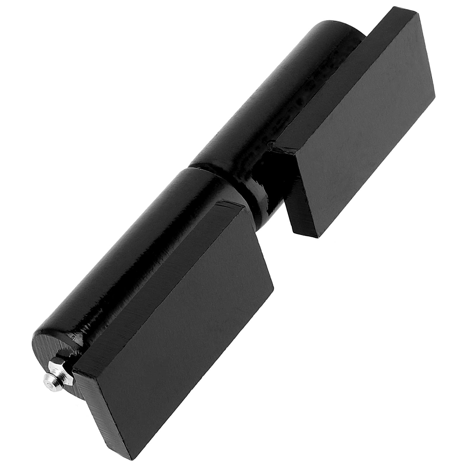 SHEUTSAN Paquete de 2 bisagras de puerta de barril resistentes de 7 pulgadas, bisagras de puerta de barril soldadas con rodamiento de bolas de acero para puertas batientes, puertas de rampa de