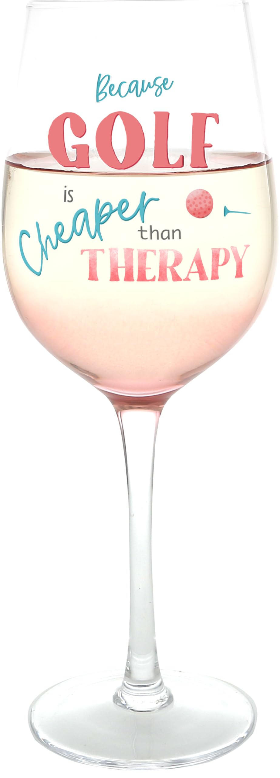 Verre à vin humoristique idée cadeau originale pour golfeur Pavilion 473ml