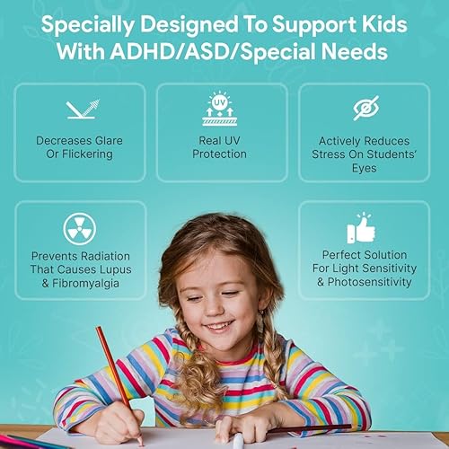 Miniatura 4 de Cubiertas de luz fluorescente para luces de techo, filtros que reducen el parpadeo y el deslumbramiento para luces de techo, cubiertas de luz