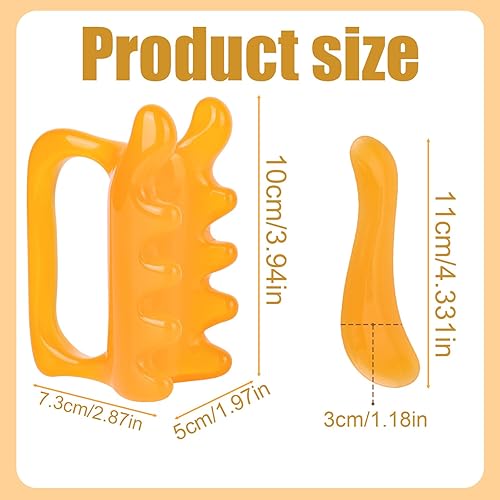 Miniatura 2 de 2 herramientas de masaje fascia, masajeador de mano portátil de liberación miofascial para celulitis nudos musculares para masaje de tejido profundo