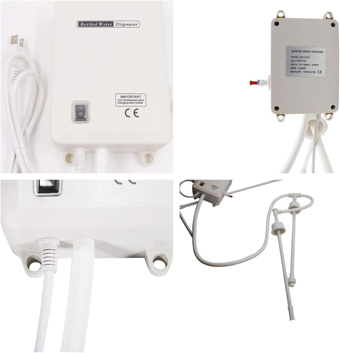 Product images of the TDR FORCE 5-Gallon Water Jug Dispenser Pump.