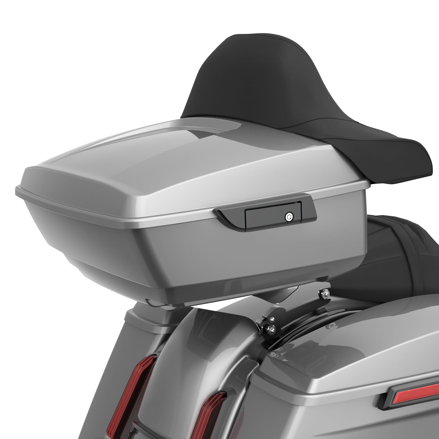 Moto Onfire Harley Tour Pack King Tour Pack, Backrest Pad Fit for Harley Touring, Street Glide, Road King, Road Glide Special, 2009+ (Charcoal Pearl)