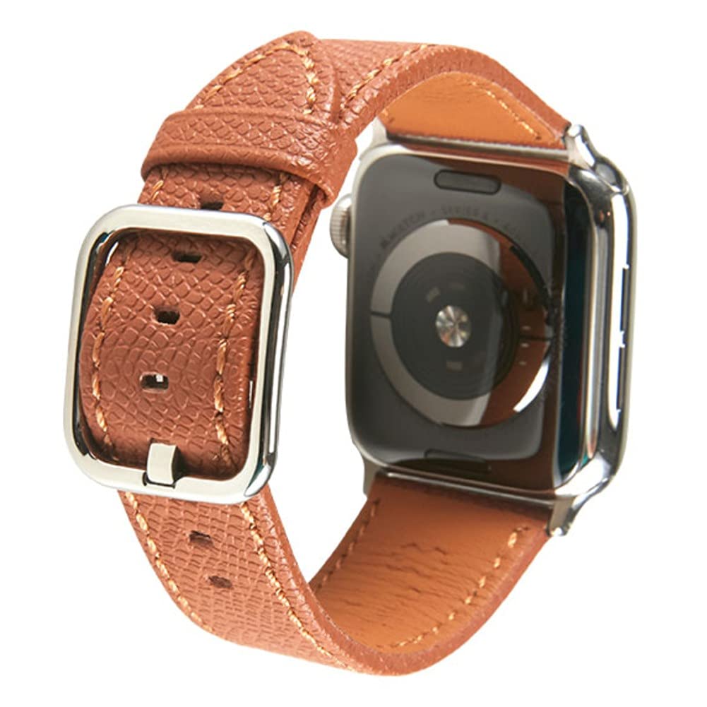 Leather Bands Compatible with Apple Watch Band 38mm 40mm 41mm 42mm 44mm 49mm for Women Men Genuine Leather Replacement Band for iWatch Ultra 2/1 SE SE2 Series 9 8 7 6 5 4 3 2 1