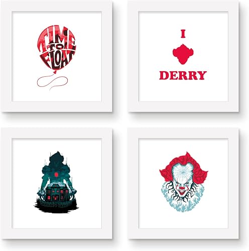 Miniatura 7 de Trends International Gallery Pops IT Chapter Two - Póster ilustrado de pared de Neibolt House, 12 x 12 pulgadas, versión de marco blanco