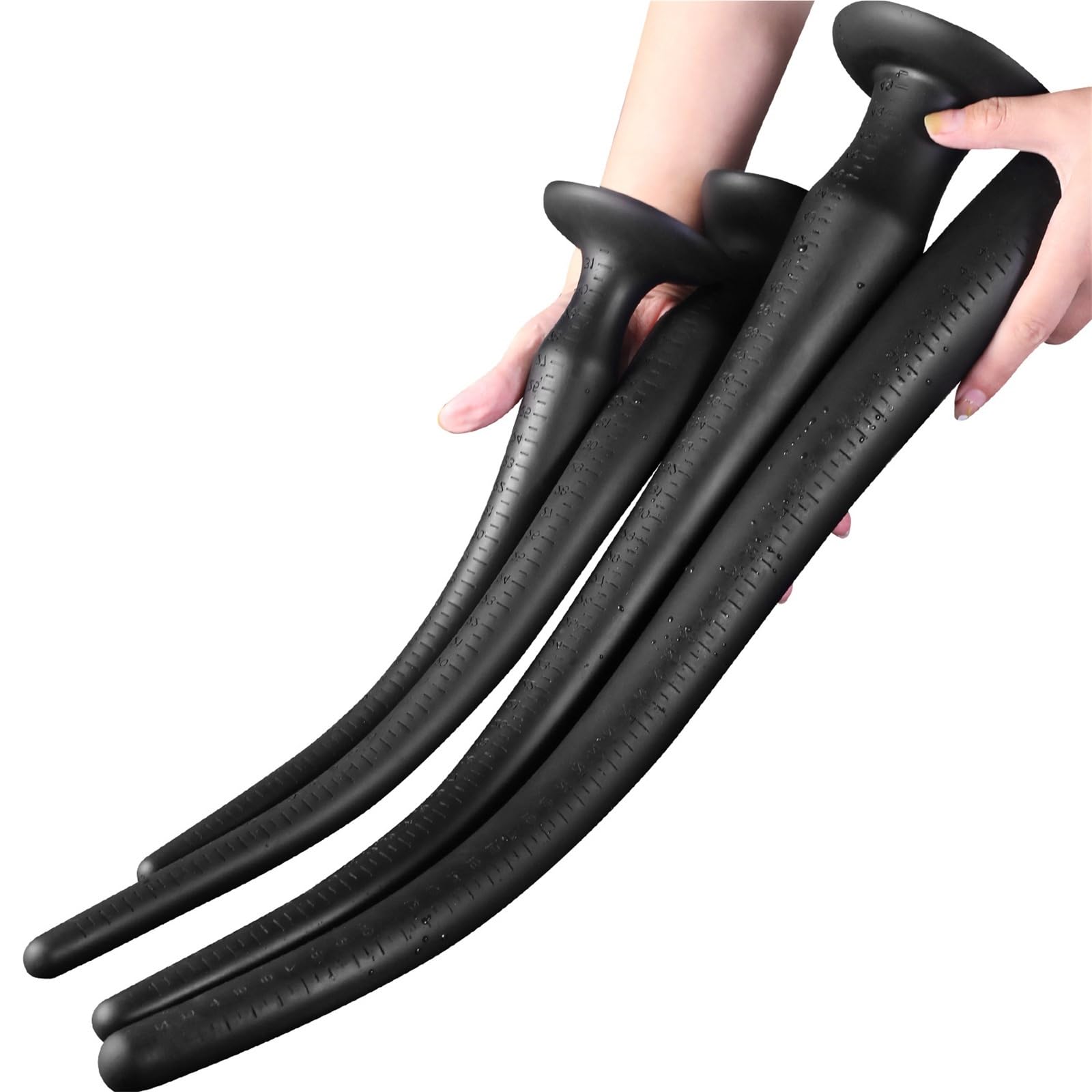 Súper Largo Suave Silicona Anal Plug In-Deep G Spot Gold Butt Plug Anal Stick Long Consolador Dong Adultos Juguetes Sexuales for Mujeres Hombres Gay