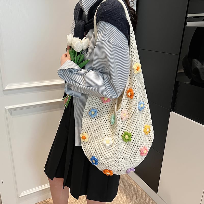 Bolso de malla para playa estilo bohemio miniatura 5