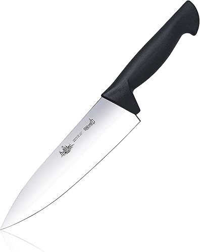 Slitzer Germany Cuchillo de chef con mango negro de 8 pulgadas