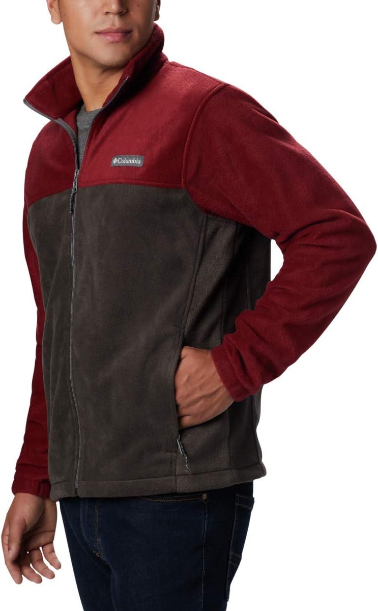 Columbia Men's Steens Mountain 2.0 Full Zip Fleece Jacket Red Jasper/Buffalo XX-Large