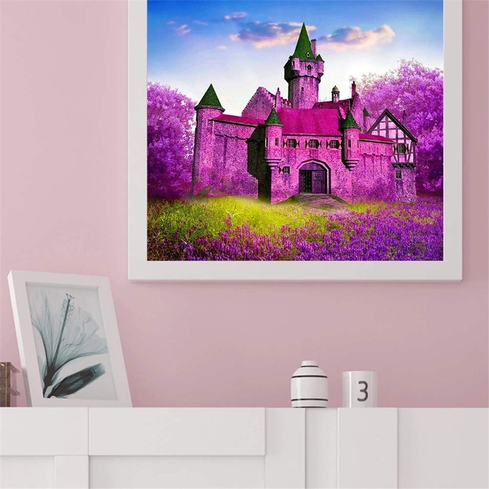 5D Diamond Painting Kit Lila Truck – Vollkristall, 30x50 Cm, Mit Allem Zubehör