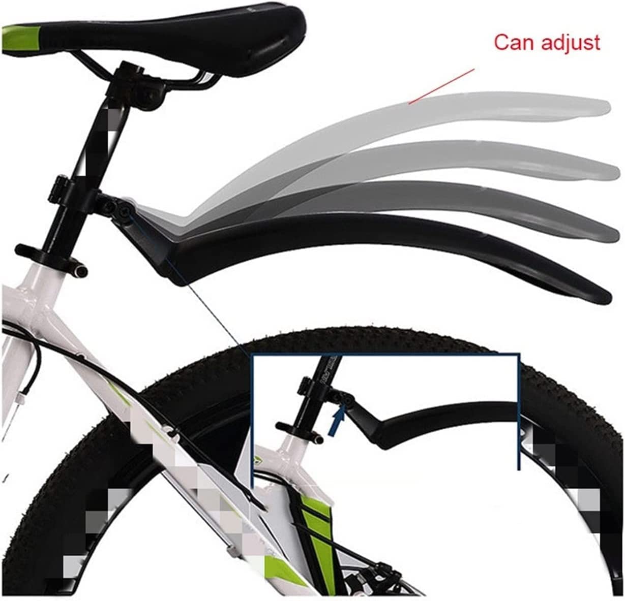 błotniki rowerowe, Przenośny regulowany błotnik do rowerów górskich, błotniki, skrzydła rowerowe, trwały rowerowy, akcesoria, jazda