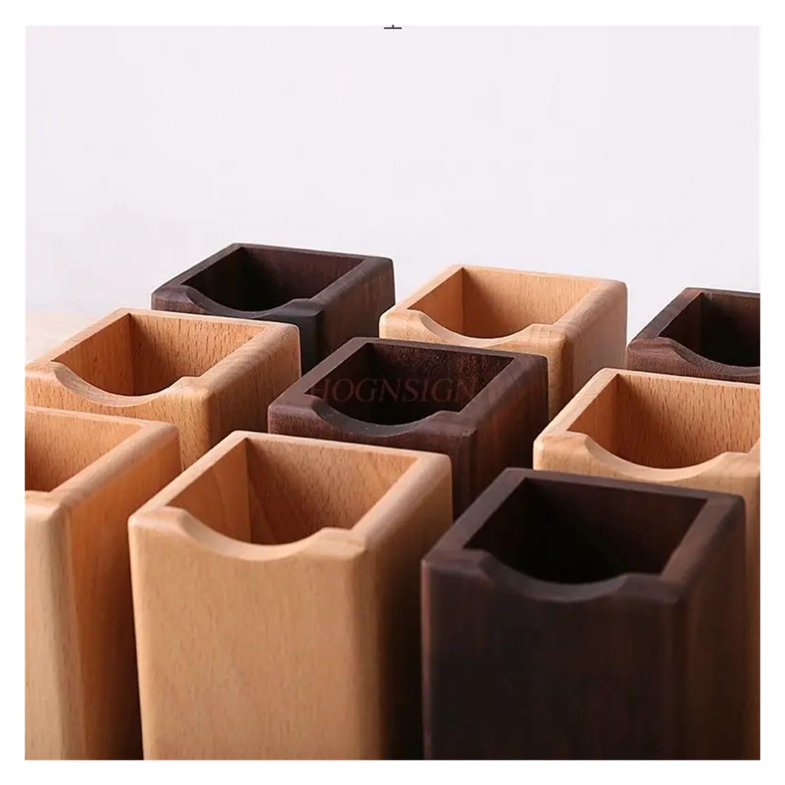 Stiftehalter 1pcs Pen Holder Solid Wood Desktop Storage Office Creative Ornament Für Schreibtische(Color 1)