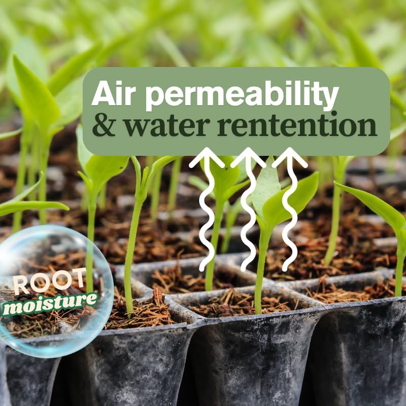 Premium Coco Coir Bricks - 8 Pack | Compressed Coconut Husk Fiber | Potting, Seed Starting, Hydroponics, Soil Amendment | Indoor & Outdoor Plants | Spring Gardening