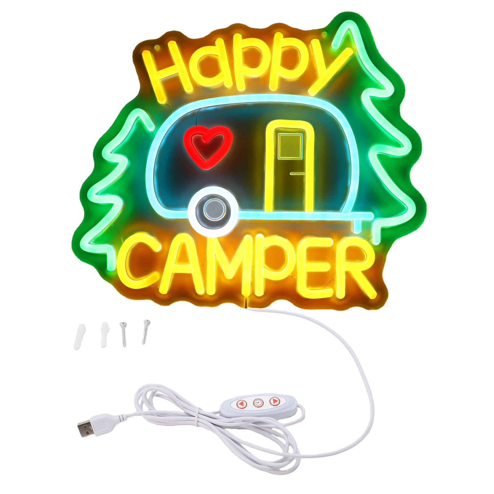 Cryfokt USB Powered Camping Neon Light for Outdoor