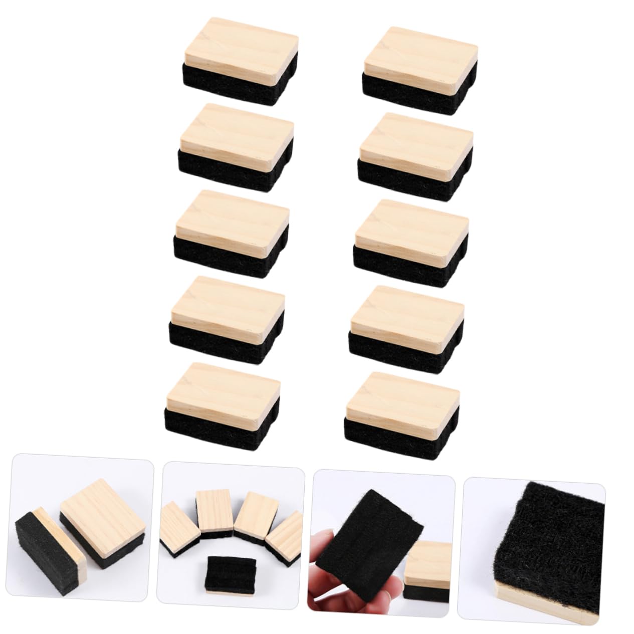 jojofuny 3 Ensembles La Gomme Gamme Petit Gomme Pour Tableau Blanc Tableaux Mini-gourmand Bulletin Pour Tableau Noir À La Craie Feutre 10 Pièces * 3