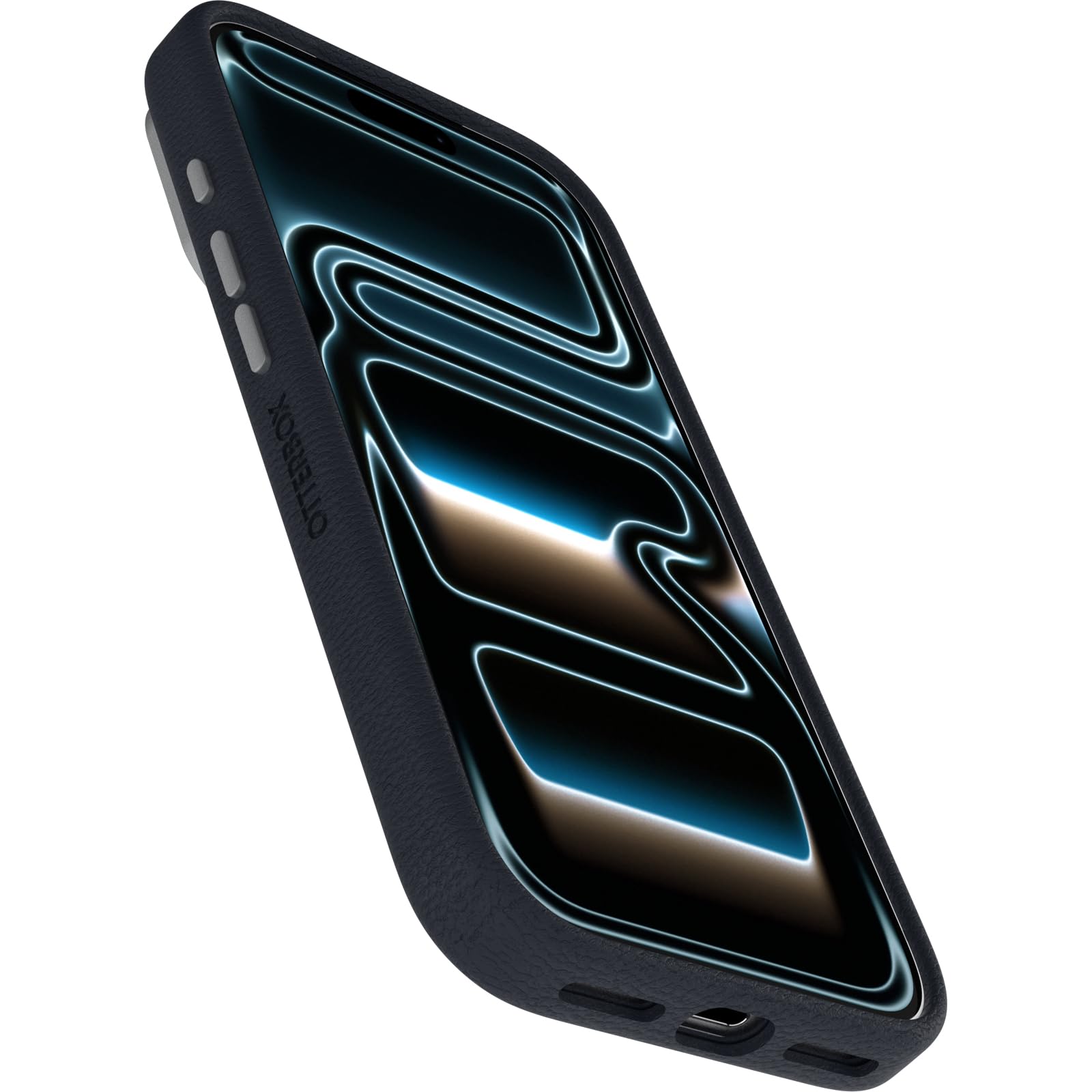 OtterBox Symmetry Cactus Leather MagSafe cover per iPhone 17 Pro, Blu | Custodia MagSafe, sottile, antiurto e cadute, testata 3x vs norme MIL-STD 810G in pelle vegana derivata dal Cactus