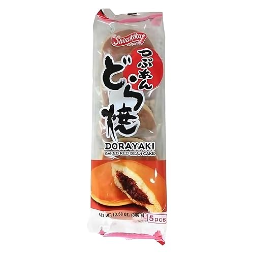 Shirakiku Dorayaki Red Bean Japanese Snacks – Mini Red Bean Pancakes from Japan – Sweet Asian Snacks, Popular Japanese Treat, 10.58 oz (Pack of 1)
