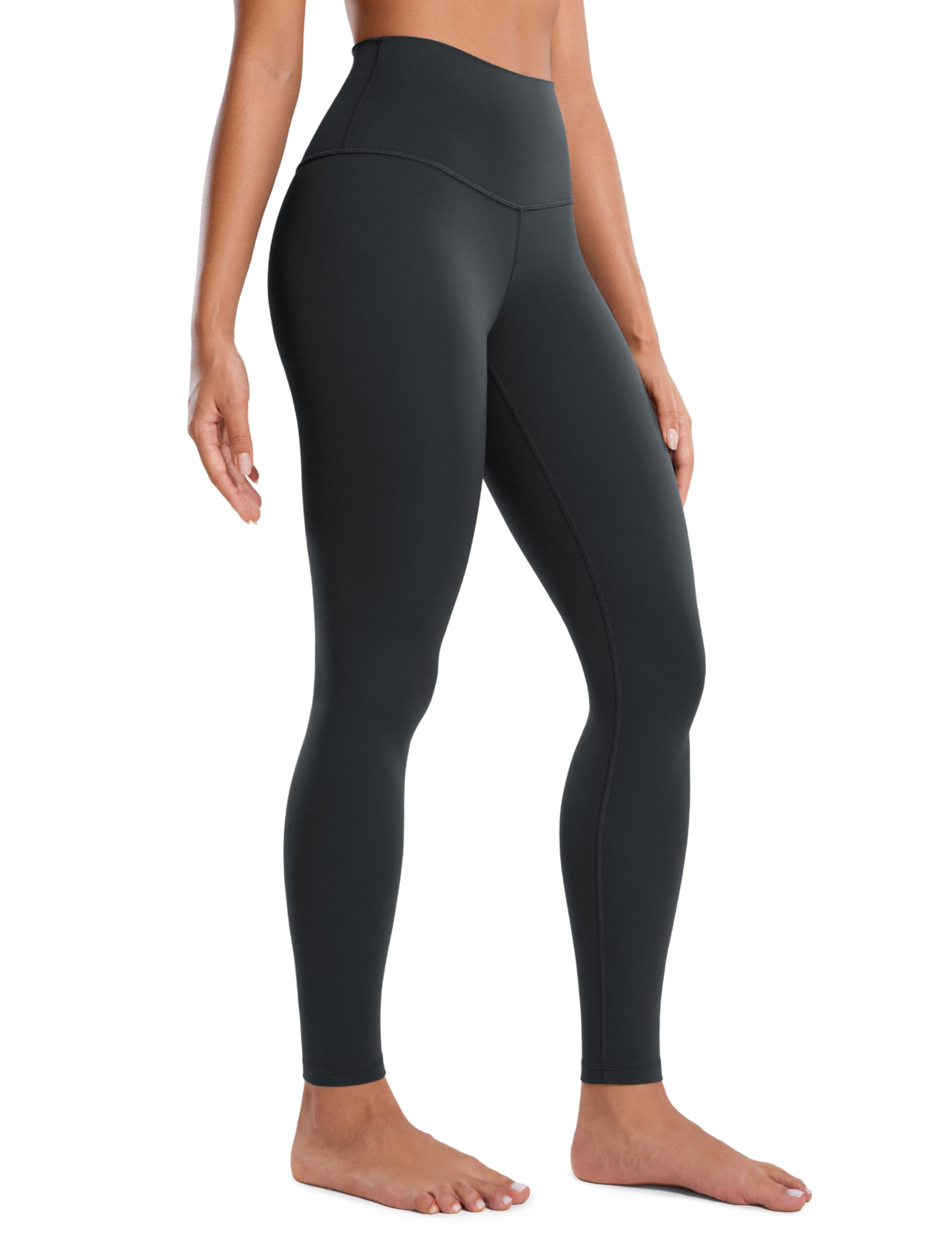 CRZ YOGA Women's Butterluxe Yoga Leggings 28'' - High Waisted Workout Gym Leggings Buttery Soft Yoga Pants Melanite 16