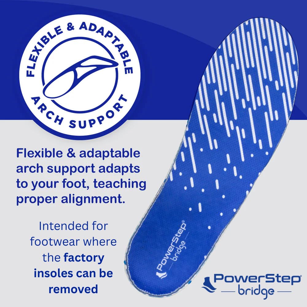 Powerstep 5500-01B, Supporto Arch Unisex-Adulto, Blu e Bianco