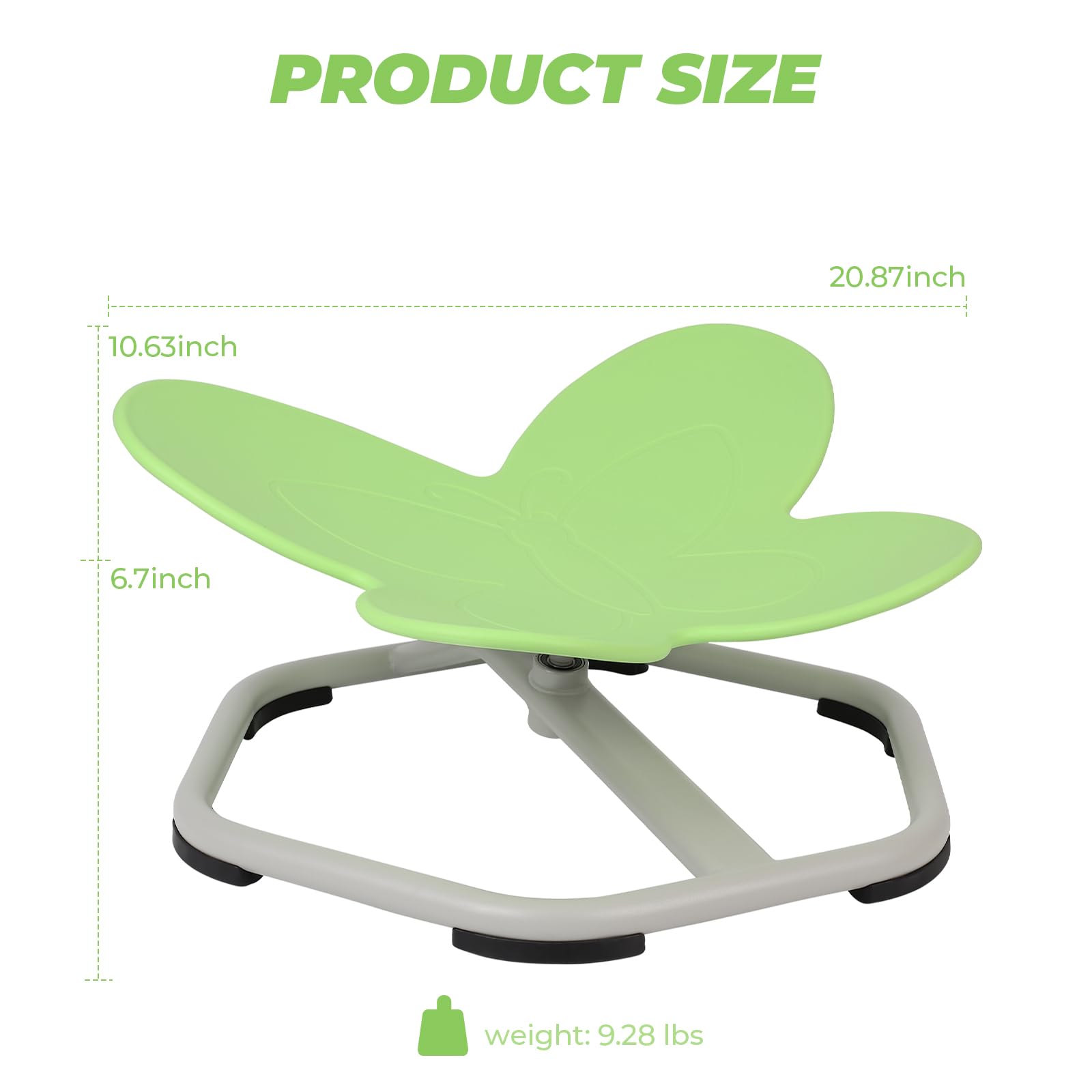 Spinning Chair for Autistic Kids, Sensory Spinning Chair Non-Slip Base Suitable for Kids Aged 3+ to Training Physical Coordination