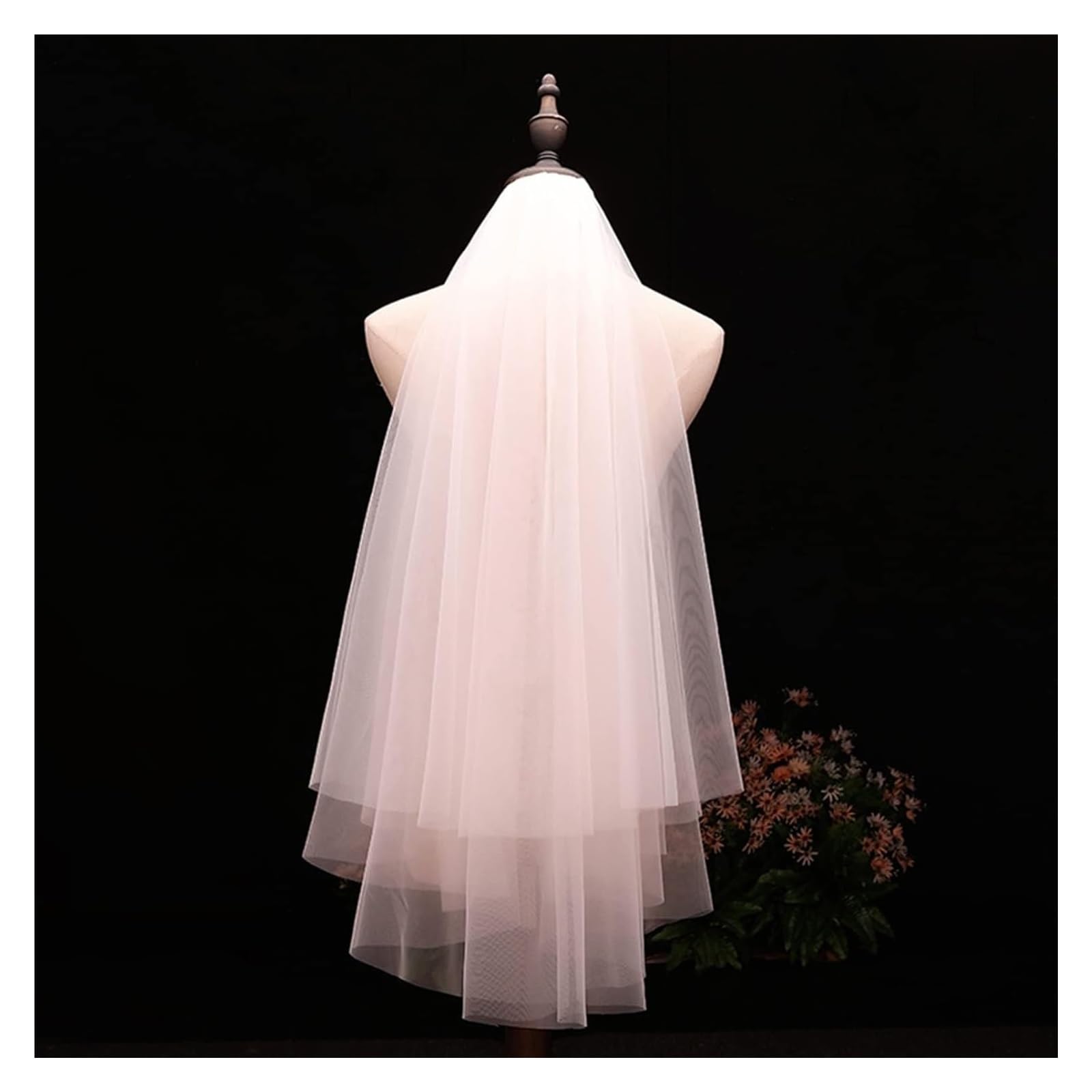 Veli da Sposa, Veli, Velo da Sposa con Pettine in plastica Doppi Strati Corto Tulle Trasparente Accessori for Capelli for spose Veli da Damigella for Matrimonio