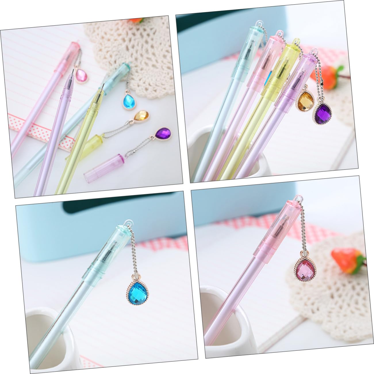 LALAFINA 30pezzi Penna Gel Creativa Per Studenti Stile Misto Design Accattivante e Comfort Di Scrittura Per Scuola e Ufficio