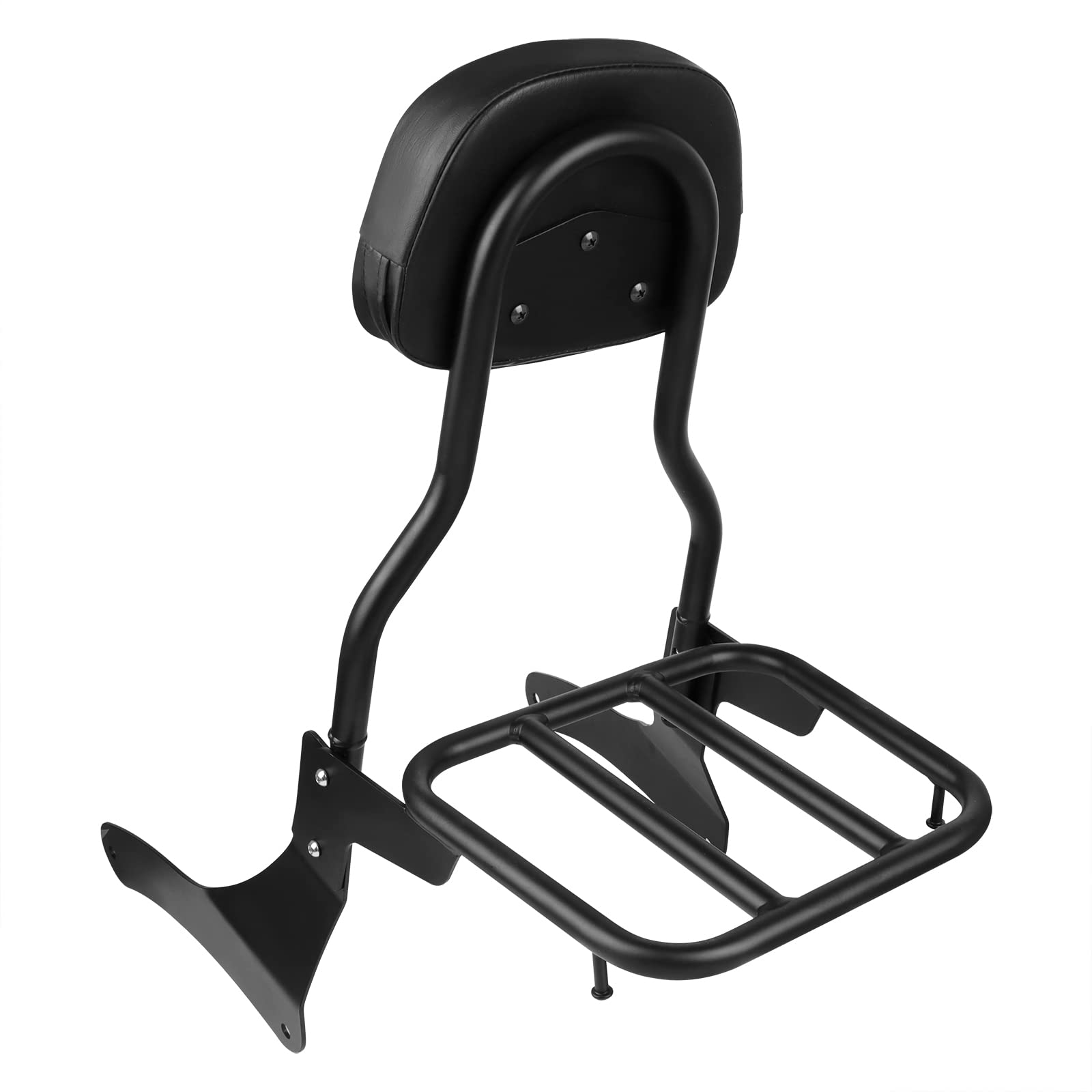 Sissy Bar & Luggage Rack For Kawasaki Vulcan 900/2000 - Detachable Backrest & Rear Carrier Rack