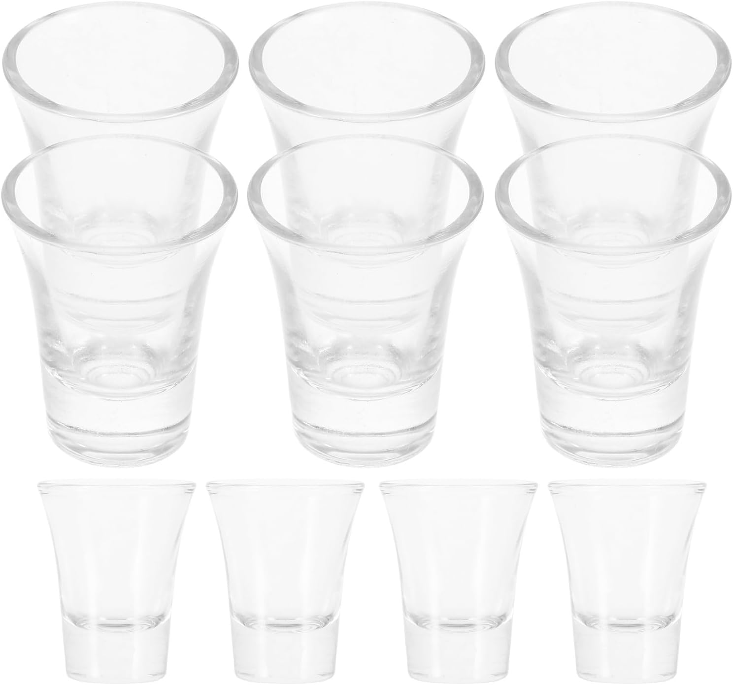 10pcs Mini Wine Cups 20ml Glass Chalices Small Liquor Goblets Vintage Table Drinkware for Home Wedding Communion Ceremony