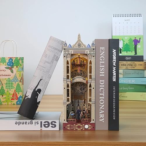 Miniatura 3 de BookNook - Kit de bricolaje para casa de muñecas de París, kit de rompecabezas de madera 3D con luz LED, el mejor y más creativo regalo para amigos