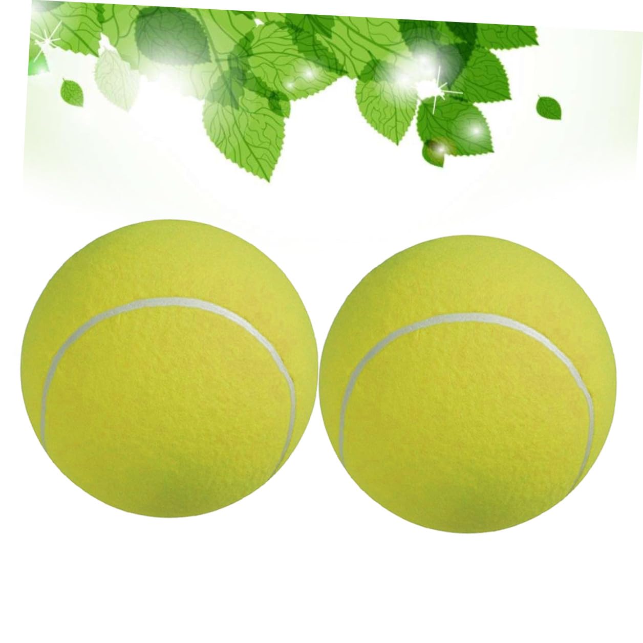 Palla da Tennis Gonfiabile 24cm in Gomma e Fibra Chimica con Ago per Fissaggio, Grande per Animali Domestici e Ragazzo Ragazza