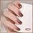 GAOY Jelly Brown Gel Nail Polish Set, 6 Transparent Sheer White Pink Colors, UV Light Cure Gel Polish for Salon and Nail Art DIY at Home