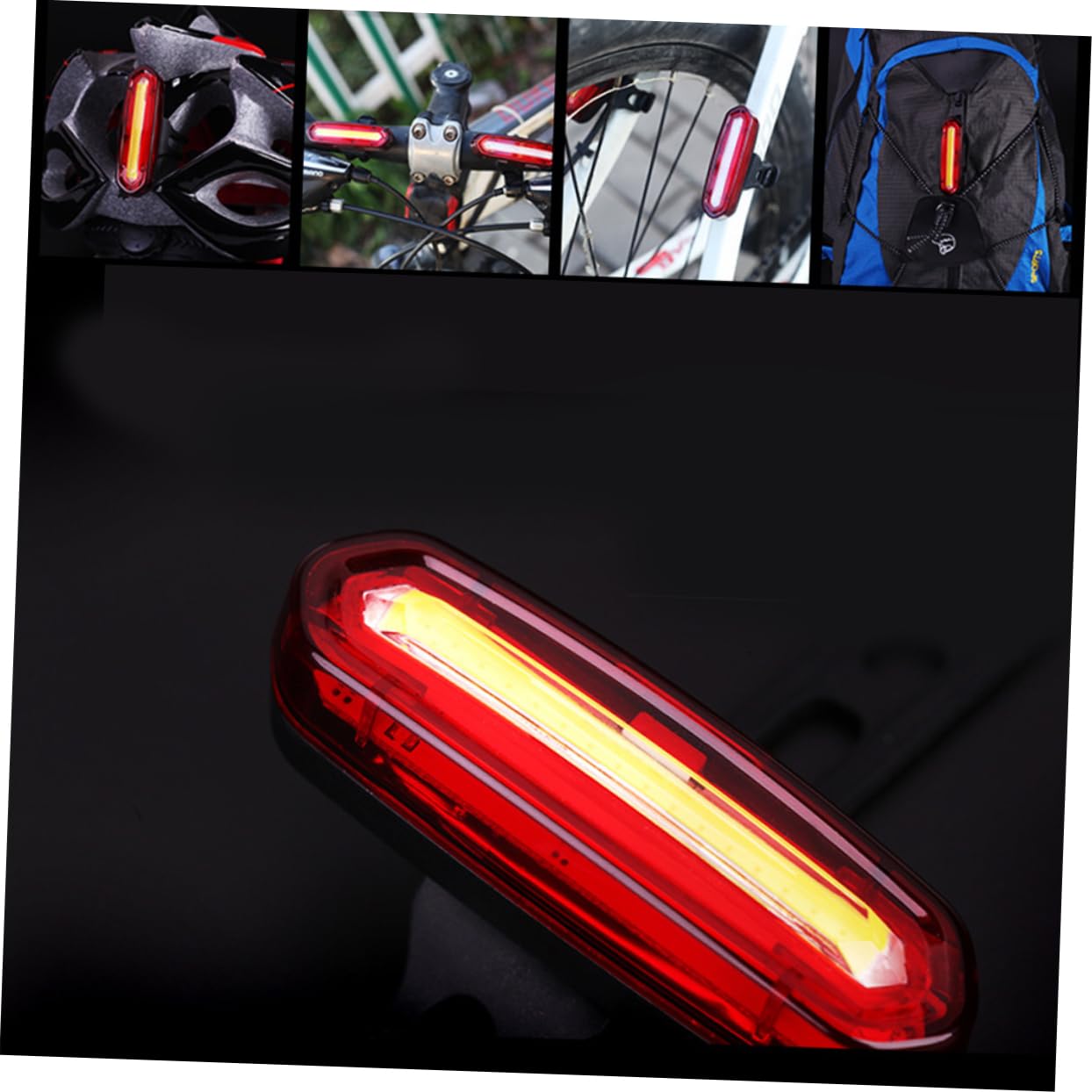 Toyvian Feux Arrière De Vélo Éclairage Arrière De Vélo Éclairage LED Éclairage Arrière De Vélo Éclairage Arrière De Vélo Éclairage De Vélo Étanche Éclairage De Sécurité Rouge