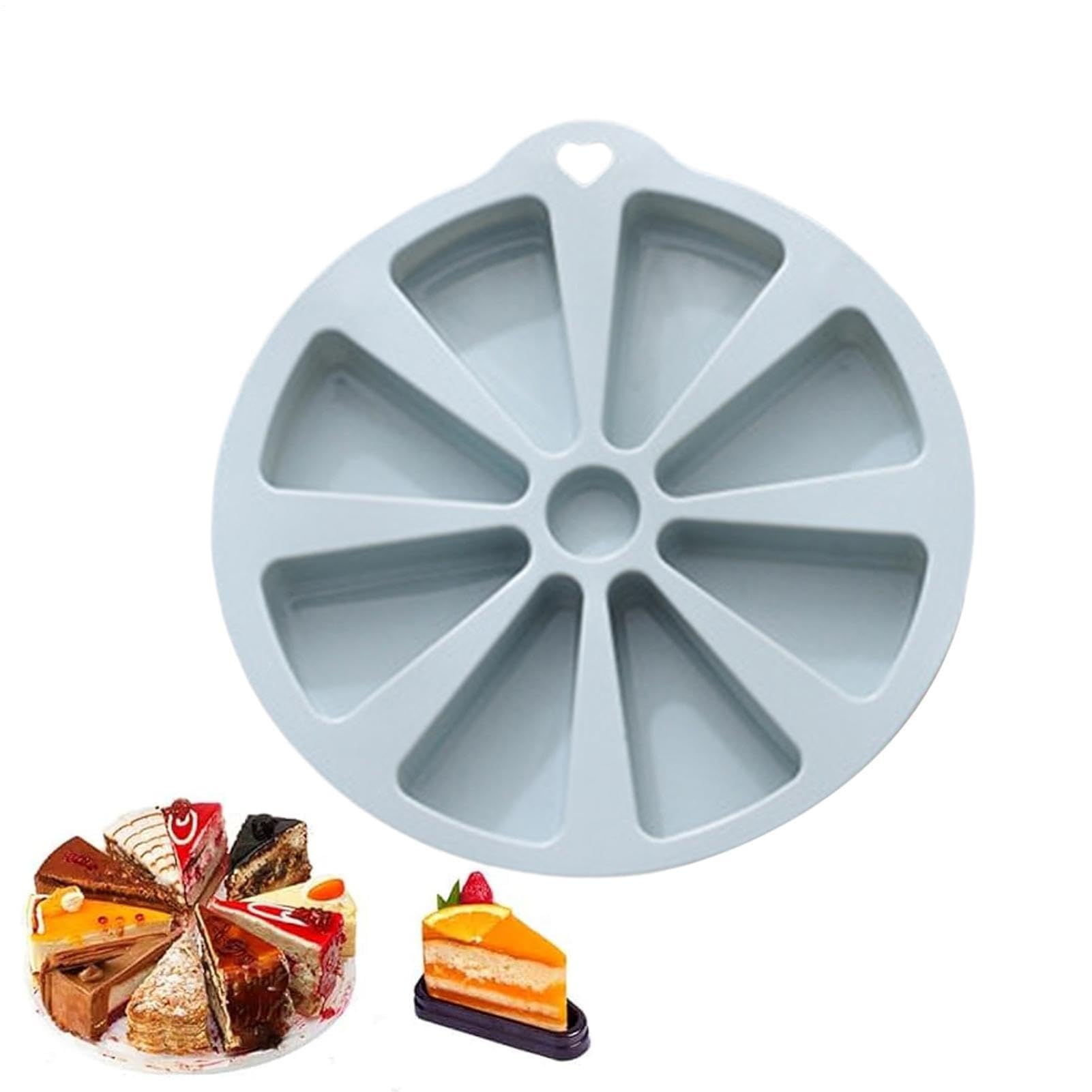 Molde triangular de 8 cavidades para horno y freidora de aire caliente