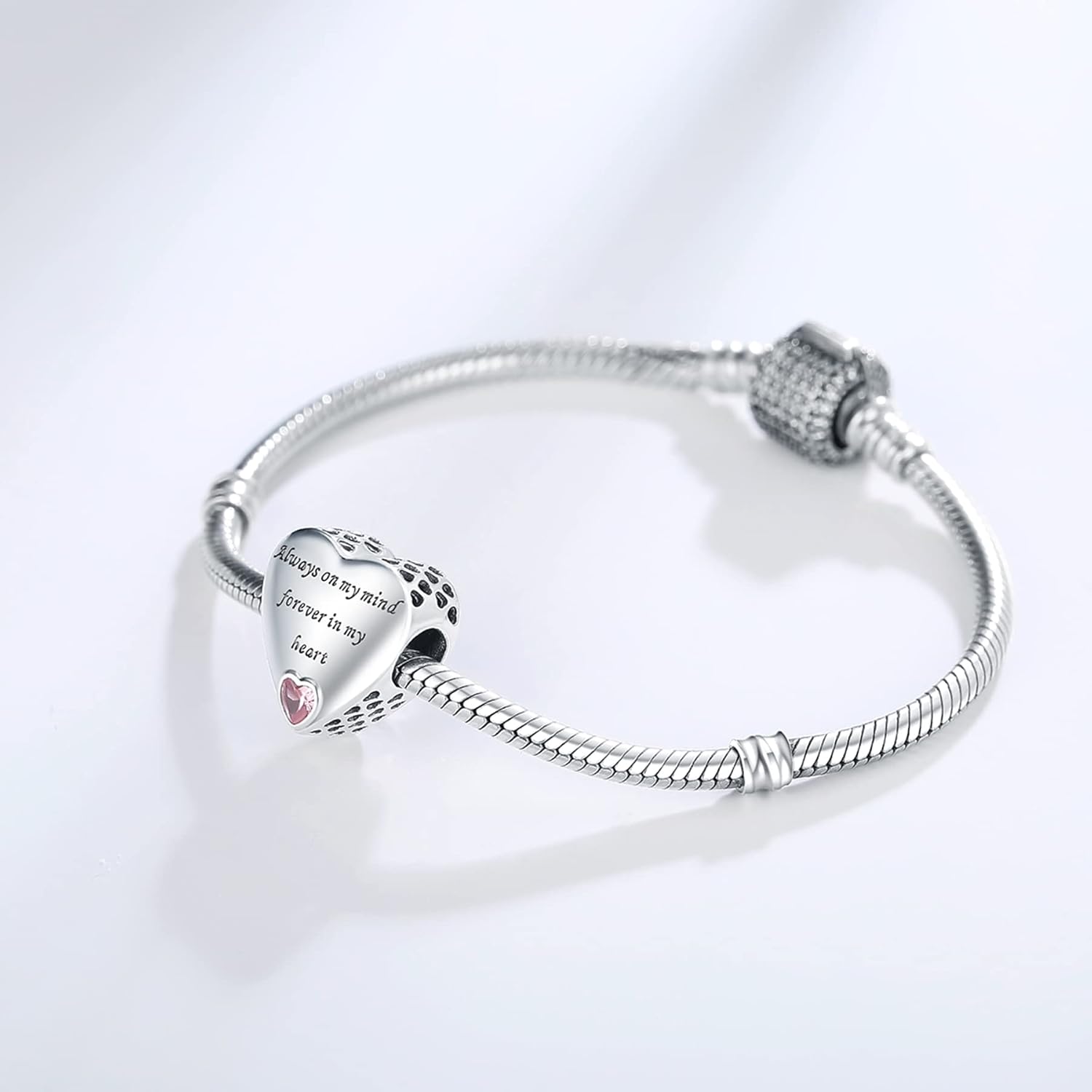 925 Sterling Silver Charms Fit Pandora Charms Bracelet I Love You to Infinity and Beyond Fit Wife Mother's Day Christmas Birthday Gift - Image 6