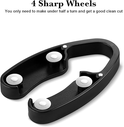 Miniatura 5 de Cortador de papel de aluminio para vino, diseño magnético 2 piezas, 4 cuchillas inoxidables, removedor de papel de aluminio, accesorio para abridor