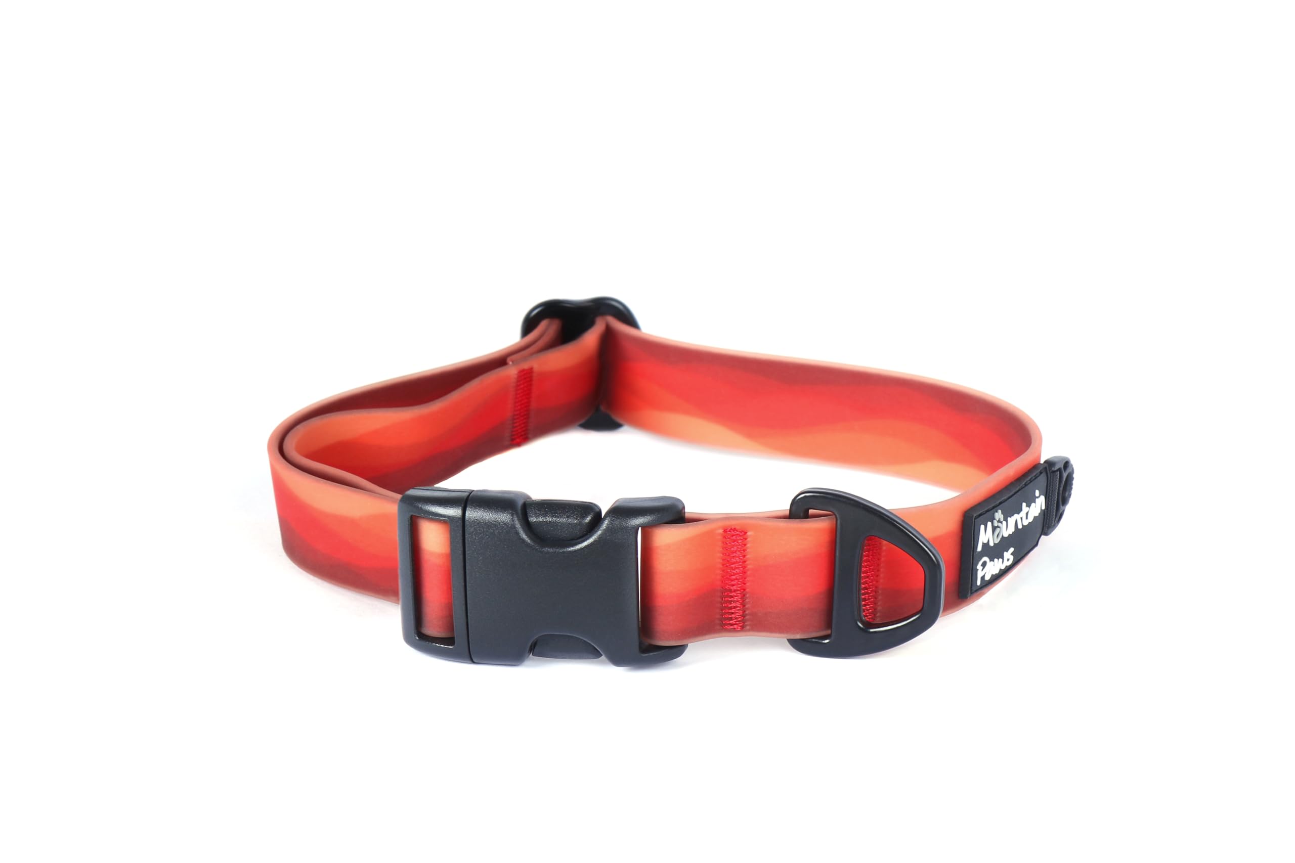 Mountain Paws Waterproof Nylon Adjustable Dog Collar, Sizes Small to Extra Large, Soft PVC Coating, Anti-Odour and Wipe Clean