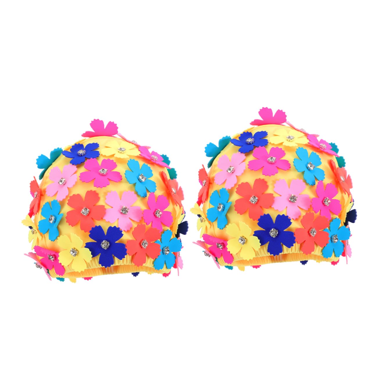 Bonnet de bain fleuri style retro elastique et chic pour femme - 8
