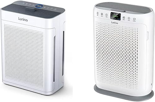 H13 - Purificador de aire HEPA para el hogar, 2 paquetes de purificadores de aire con monitor de calidad del aire PM 2.5, función de aromaterapia,