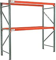 Global Industrial Teardrop Pallet Rack Starter Unit 48"W x 36"D x 96"H, 6590 lbs Capacity, Heavy Duty Steel for Warehouses