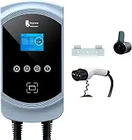 ANVAR Carregador Portátil para Carro Elétrico, 7,6KW 32A 85-264V Tipo 2, Cabo 5M, Carregamento Interno/Externo, Wi-Fi, Carregador EV Tipo 2 para Carros